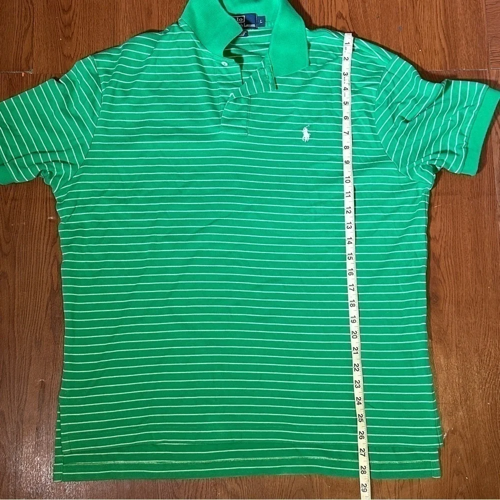 Polo By Ralph Lauren Striped Short Sleeve Polo Top Size Large Men